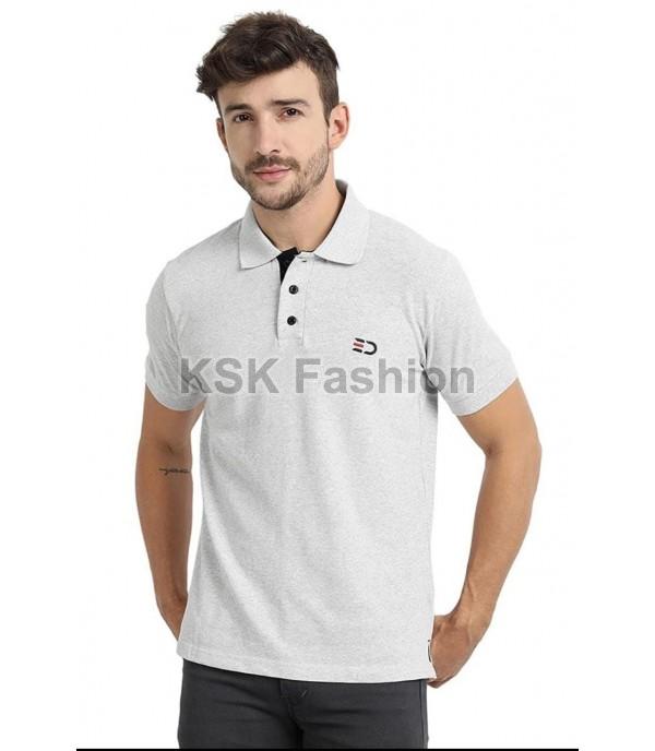 Mens Off White Polo T-Shirt