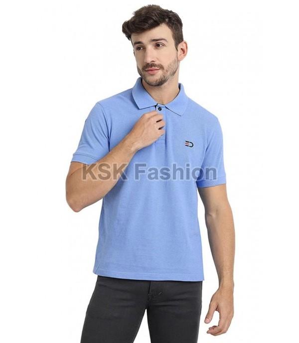 Mens Sky Blue Polo T-Shirt