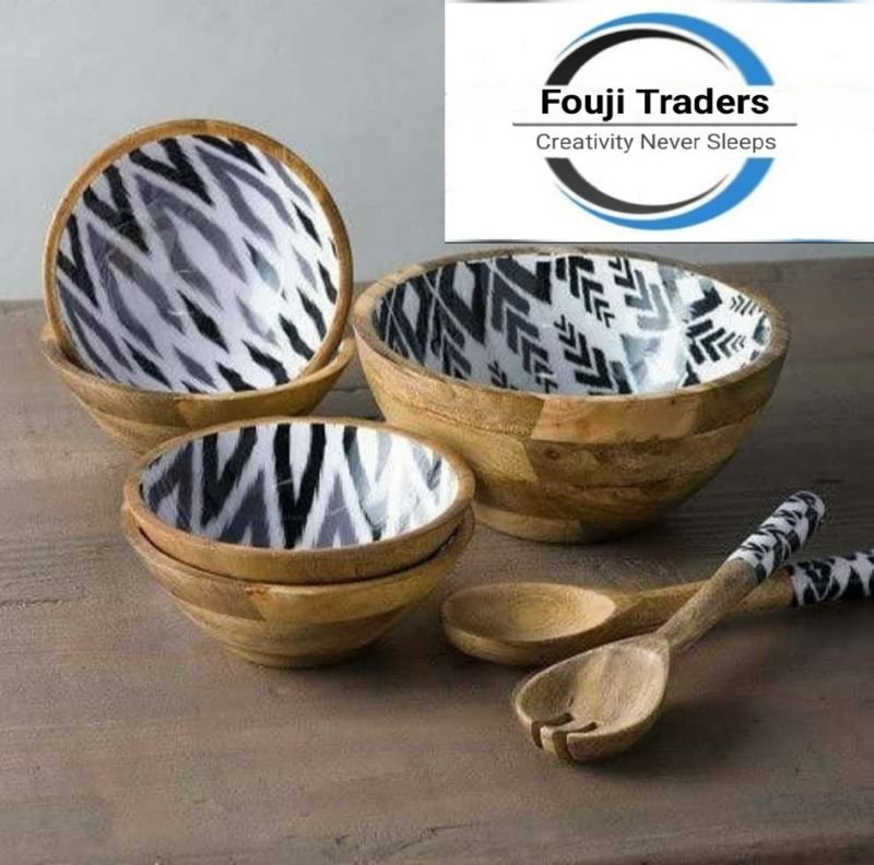 wooden bowl set