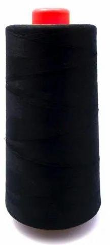 Black Shining Polyester Sewing Thread