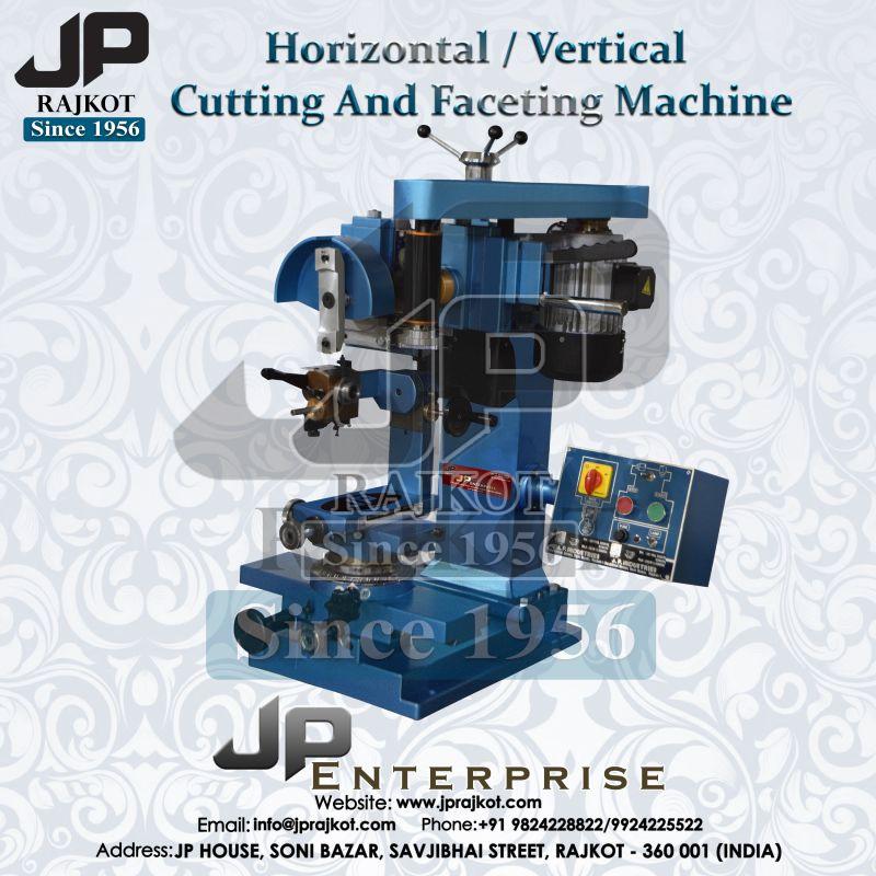 Electric Horizontal Vertical Combined Head Faceting Cutting Machine