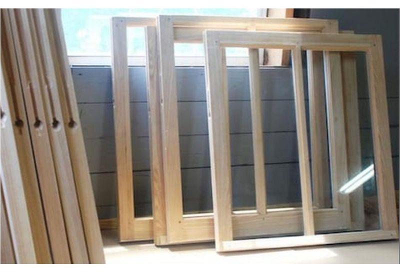 Teak Wood Sliding Window Frame