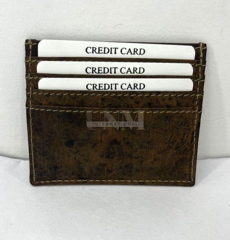 Brown Leather Credit Card Holder