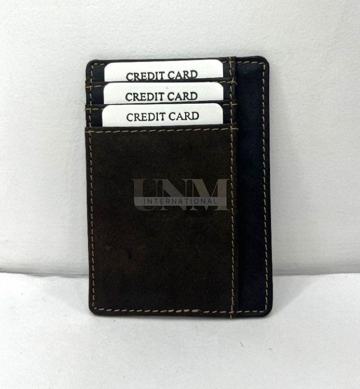 Plain Leather Credit Card Holder