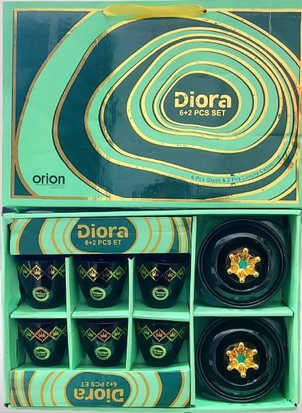 Diora 6+2 Glass Set