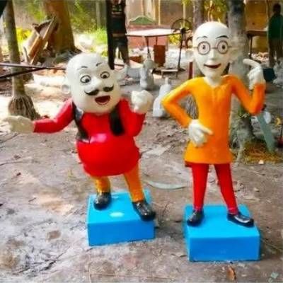 Motu Patlu Fiber Statue