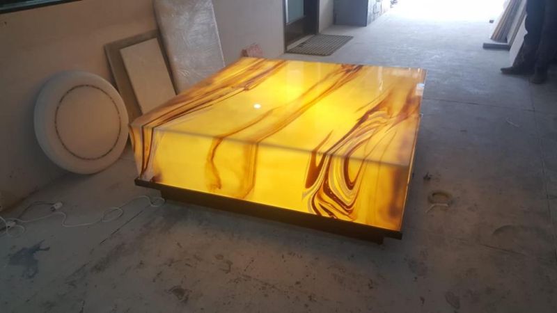 Square Onyx Table