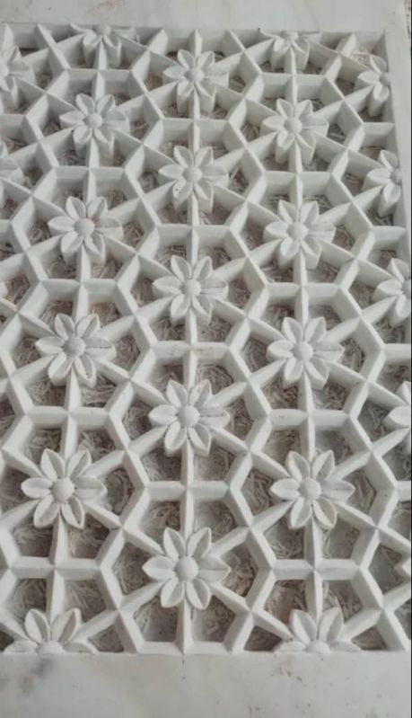 Traditional White Marble Jali