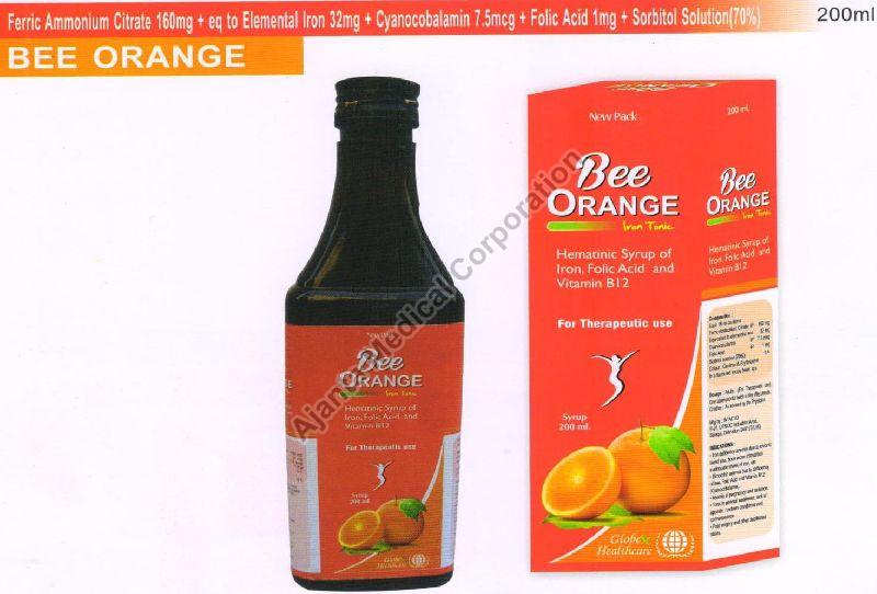 BEE ORANGE SYRUP 200ML