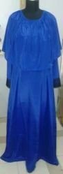Ladies Blue Georgette Muslim Wear Jalabiya