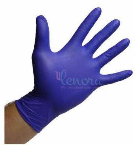 Non-Powdered Blue Nitrile Examination Gloves