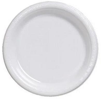 7 Inch White Paper Plate