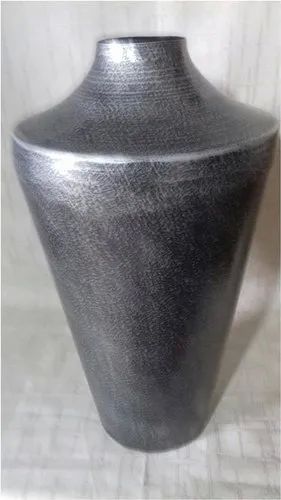 Grey Iron Flower Vase