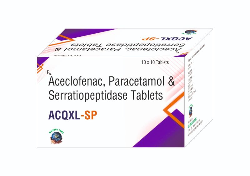 Aceclofenac Paracetamol Seratiopeptadise Tablet