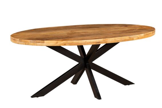 160x90x75cm Mango Wood Dining Table
