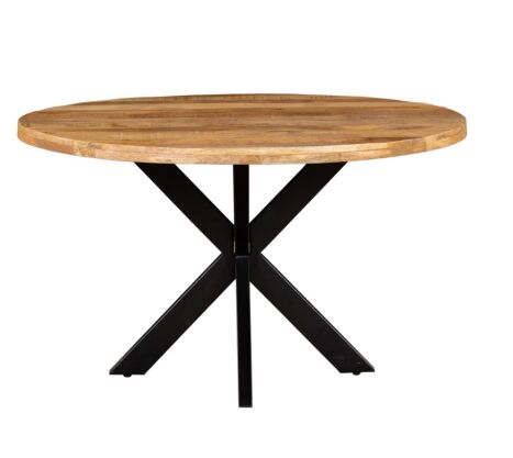 Mango Wood Dining Table with Iron Legs