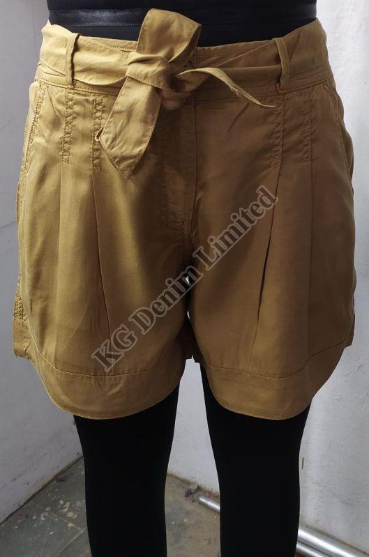 Ladies Soft Belted Shorts
