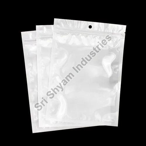 Opaque Hang Hole Zipper Packaging Bag