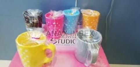 Plastic Tea & Coffee Mug 6 Pcs Set