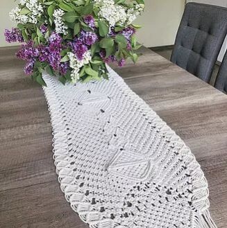 HLY-TR9 Macrame Table Runner
