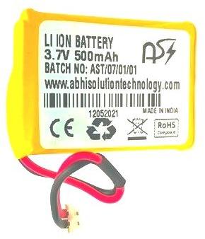 3.7V 500mAh Lithium Ion Battery