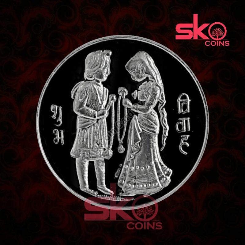 Dulha Dulhan Silver Coin