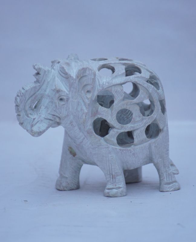 Marble Elephant Statue