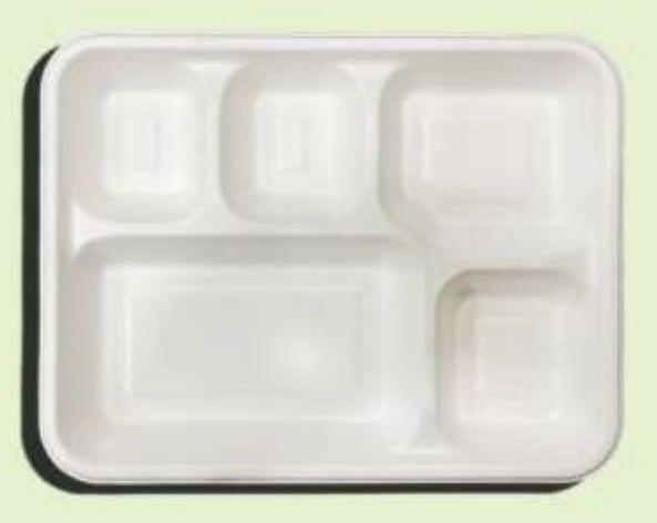 5 CP Bagasse Meal Tray
