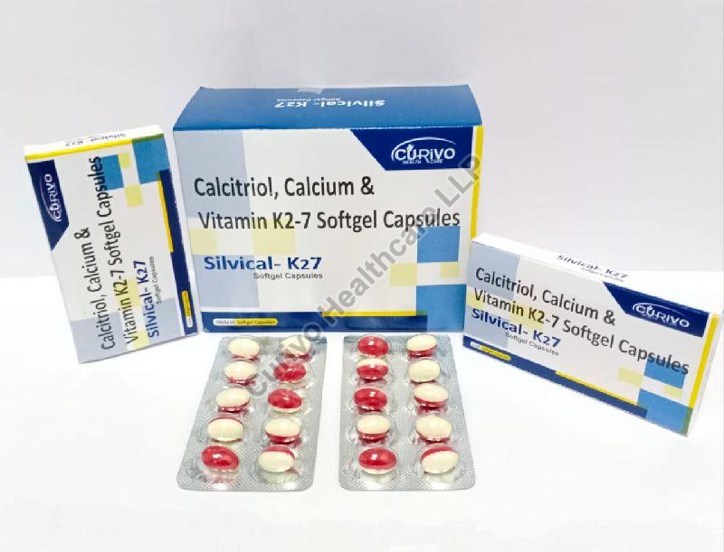 Calcitoriol, Calcium & Vitamin K27 Soft Gelatin Capsules