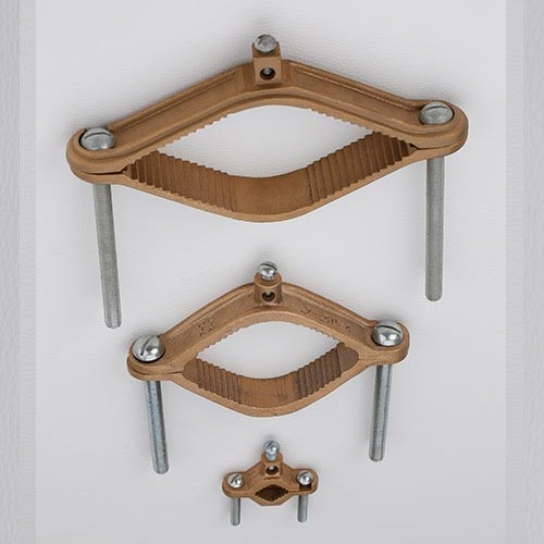 Copper Ground Pipe Clamps