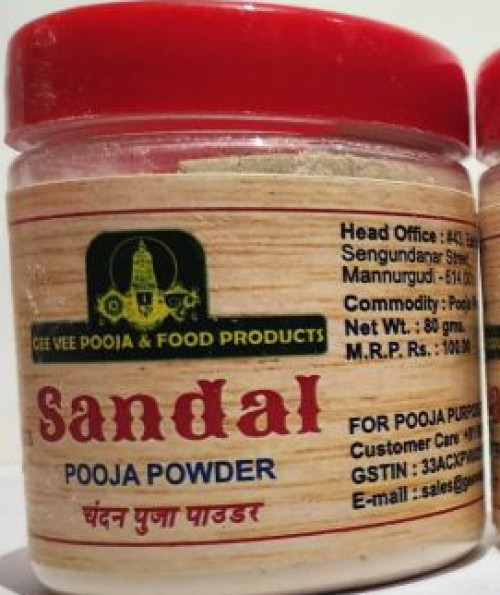 80 gm Gee Vee Sandal Powder