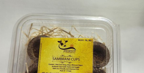 Cow Dung Sambrani Cup