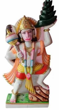 23 Inch Marble Lord Hanuman Ji Statue