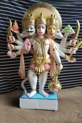 Marble Panchmukhi Hanuman Ji Statue