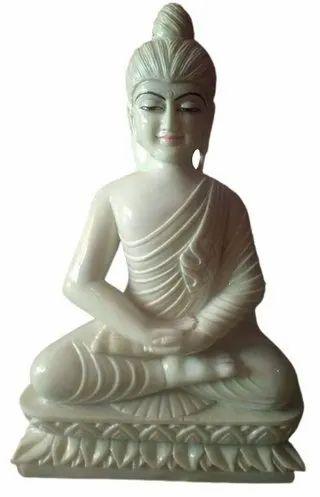 White Marble Buddha Statue