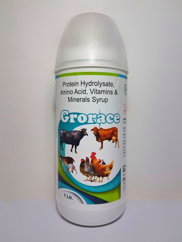 Grorace Protein Hydrolysate, Amino Acid, Vitamins and Minerals Syrup