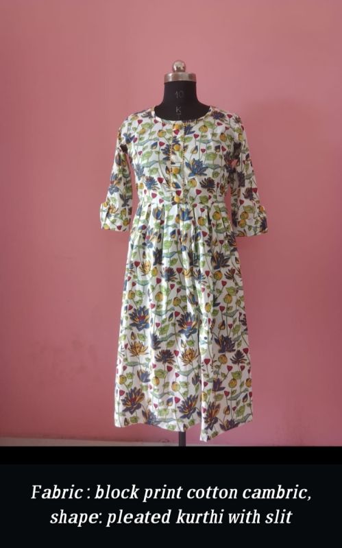 Amazon.com: India Hand Block Printed Fabric Cotton Jaipuri Dress Fabric 5  Yard Multi Use Kurti and Long Dress Fabric