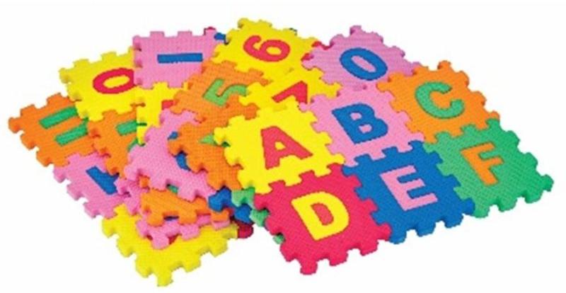 ABCD Alphabet Building Block Puzzle Mat
