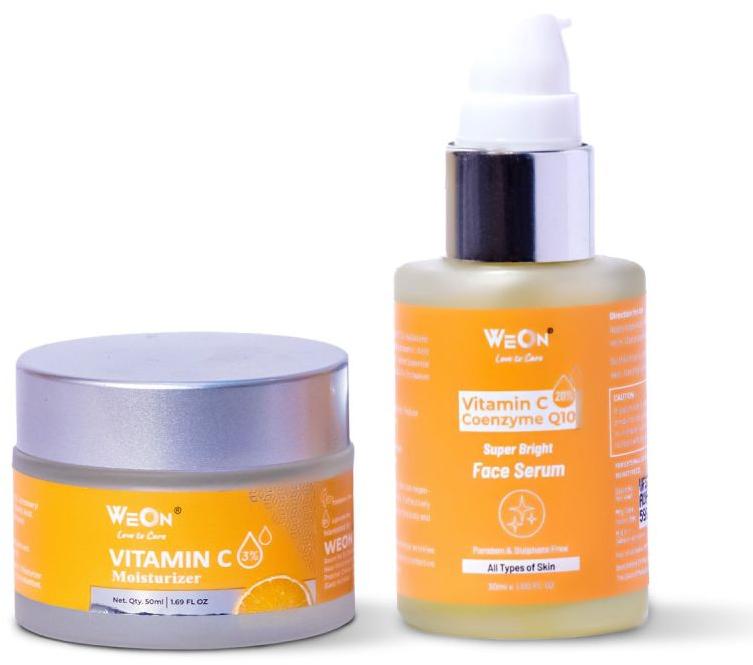 Weon Brightening & Moisturizing Vitamin C & Coenzyme Q10 Face Serum Combo Pack