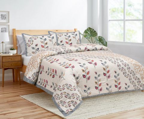 Jaipuri Print Double Bed Quilt