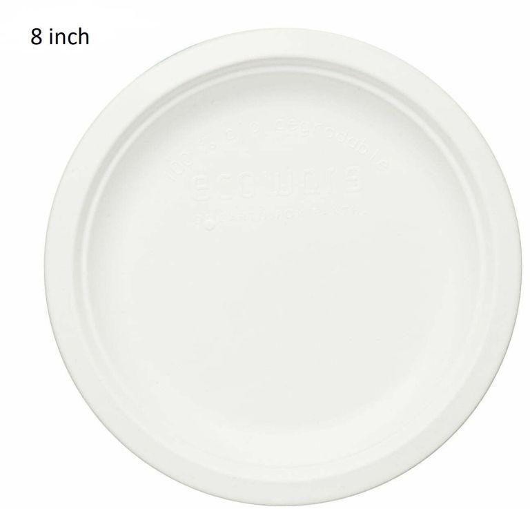8 Inch Bagasse Round Plate