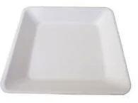 8 Inch Square Bagasse Plate