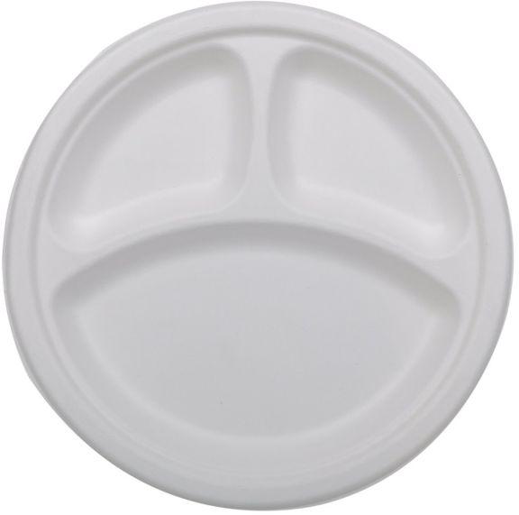 Bagasse Round Partition Plate