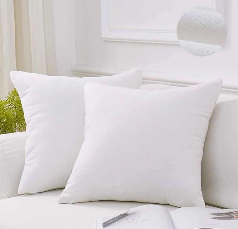 12x12inch White Microfiber Pillow
