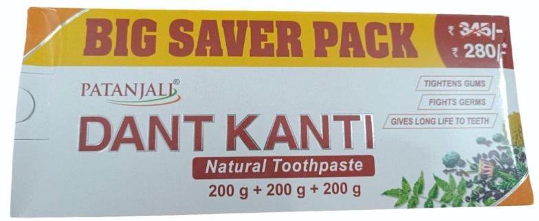 600g Patanjali Dant Kanti Natural Toothpaste