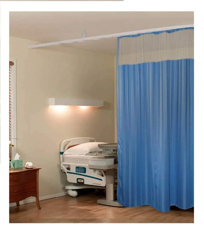 Polyester Blue Hospital Cubicle Curtain
