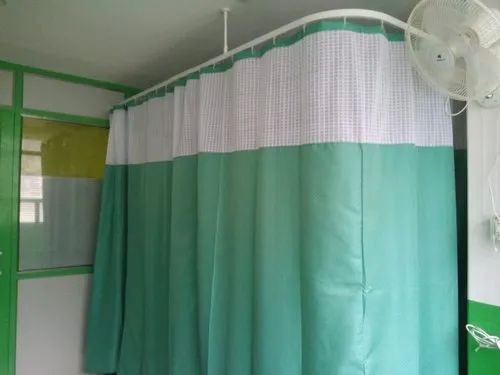 Polyester Green Hospital Curtain