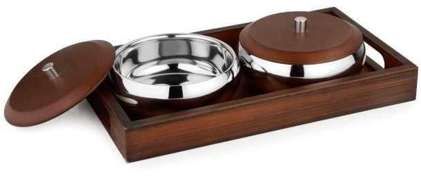 Oakwood Stainless Steel Bowl with Box