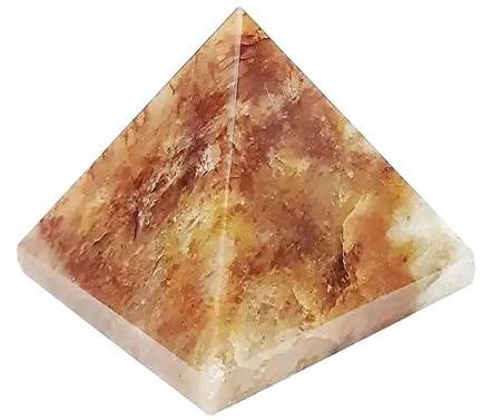 Natural Sunstone Stone Pyramid