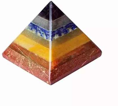 Seven Chakra Stone Stone Pyramid